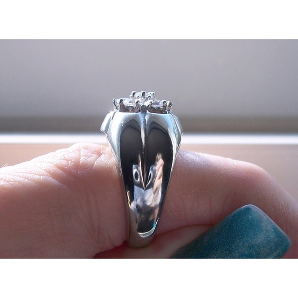 STAINLESS STEEL Men’s AAA Grade CZ Cluster Ring - Picture 7 of 14